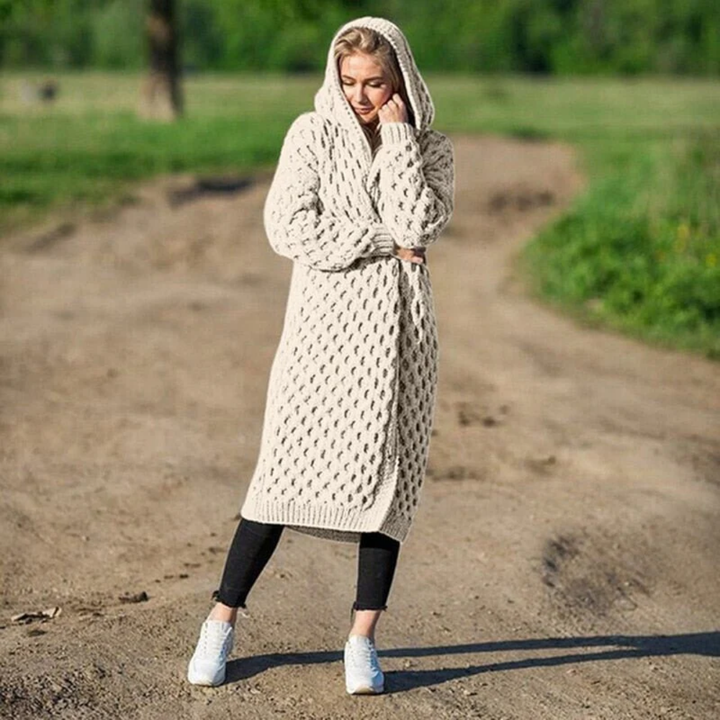 Bash | Cardigan à Capuche en Tricot Pour Femmes | Long