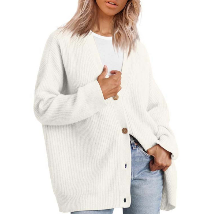 Anne | Cardigan Boutonné Pour Femmes | Tricoté