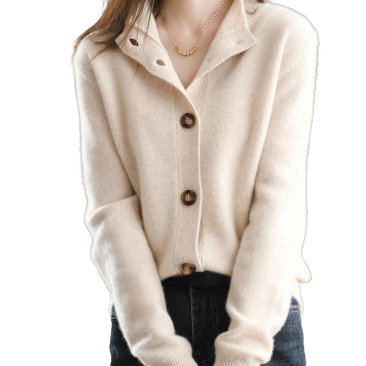 Bea | Cardigan Boutonné en Tricot Pour Femmes | Douillet