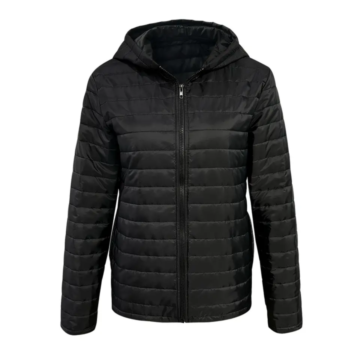 Cassie | Veste Matelassée à Capuche Pour Femme | Noir