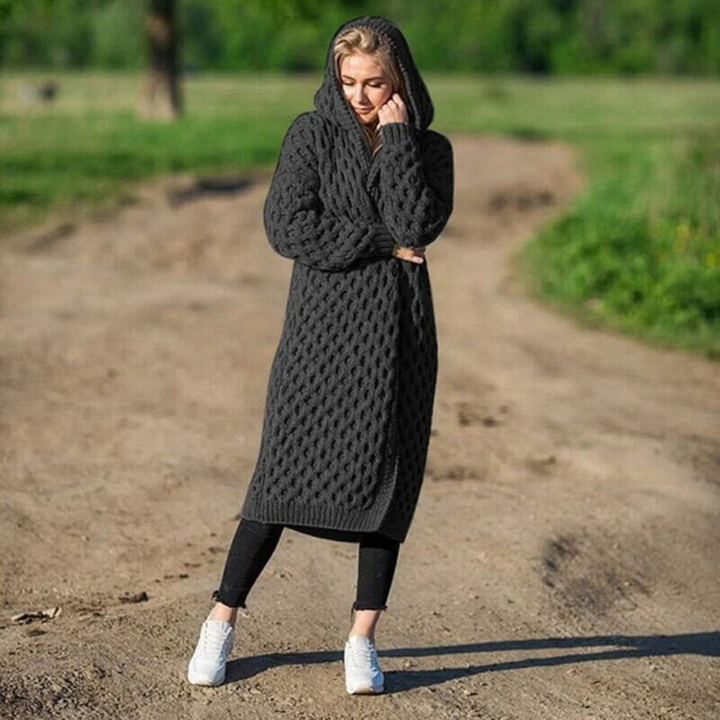 Bash | Cardigan à Capuche en Tricot Pour Femmes | Long