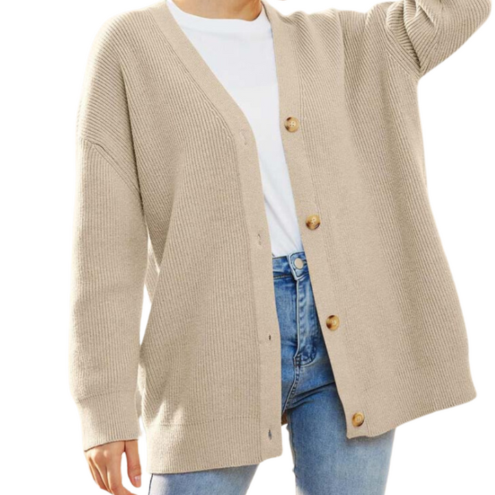 Anne | Cardigan Boutonné Pour Femmes | Tricoté