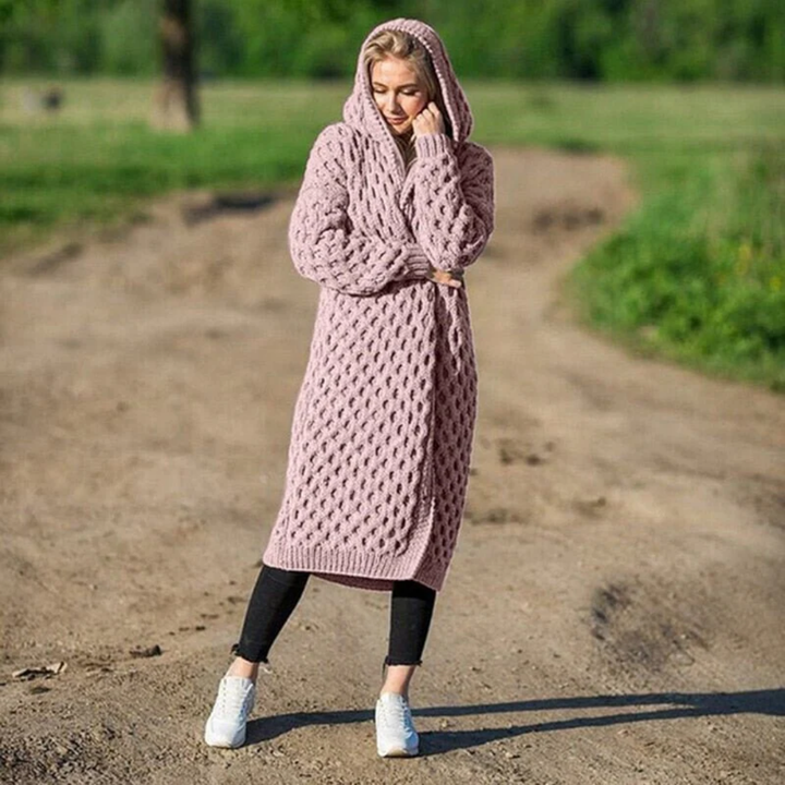 Bash | Cardigan à Capuche en Tricot Pour Femmes | Long