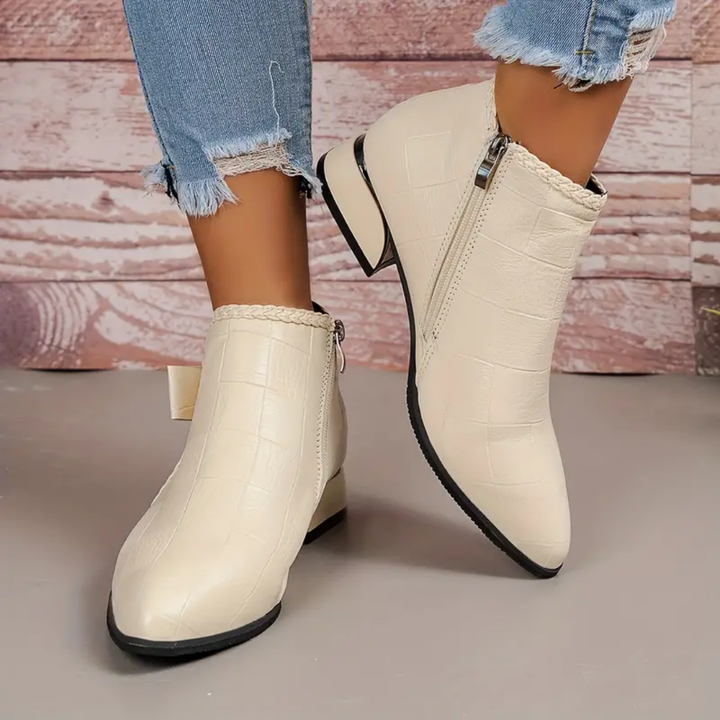Chie | Bottes à Talon Bas Pour Femmes | Élégant
