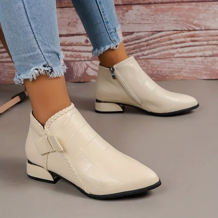 Chie | Bottes à Talon Bas Pour Femmes | Élégant