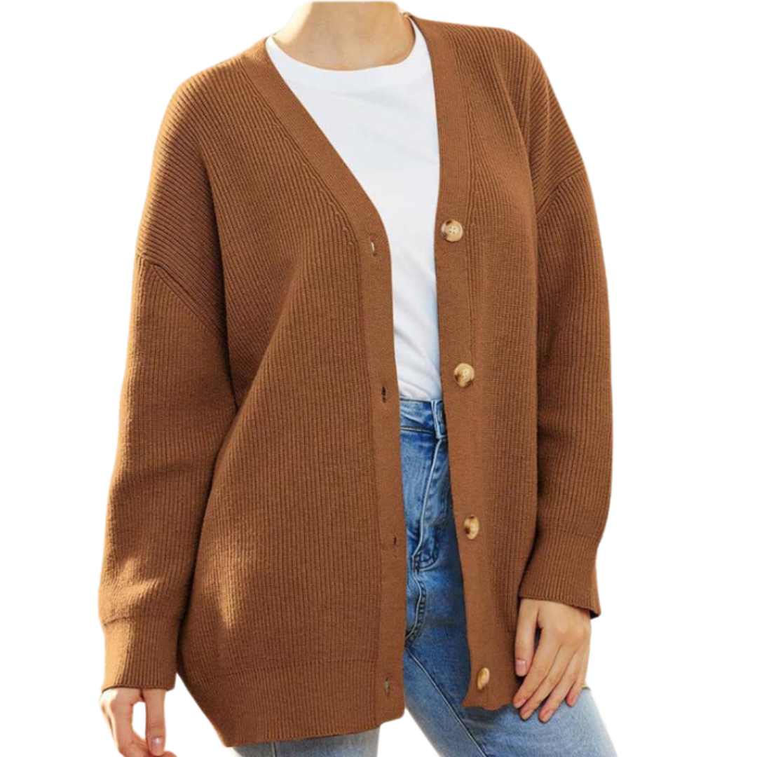 Anne | Cardigan Boutonné Pour Femmes | Tricoté